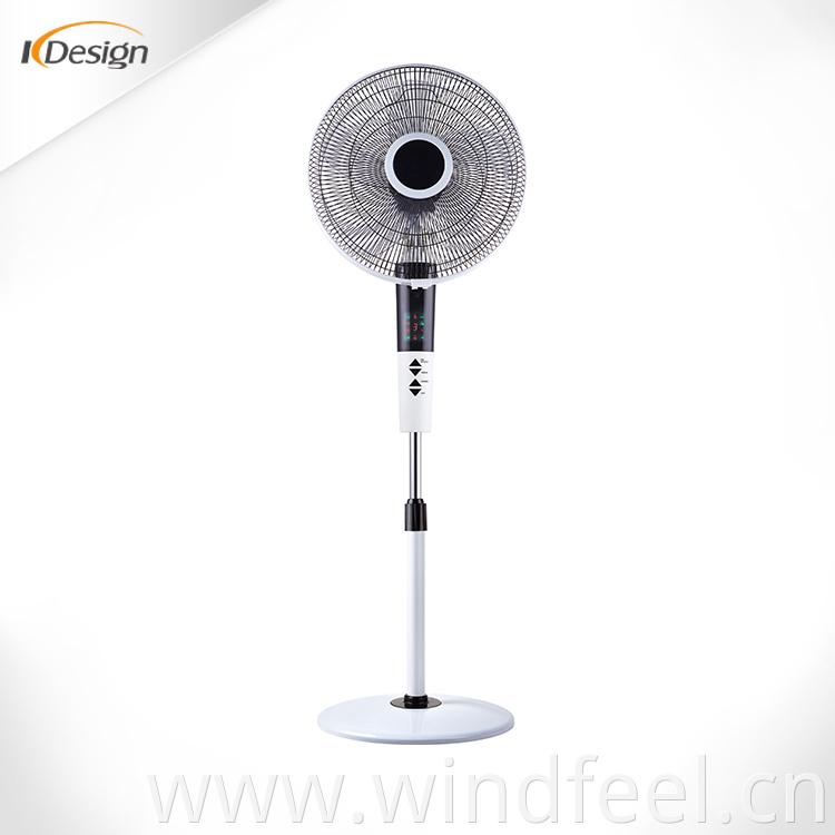 16 inch aluminum motor pedestal fan local fashion household high speed pedestal fans with remote control and timer